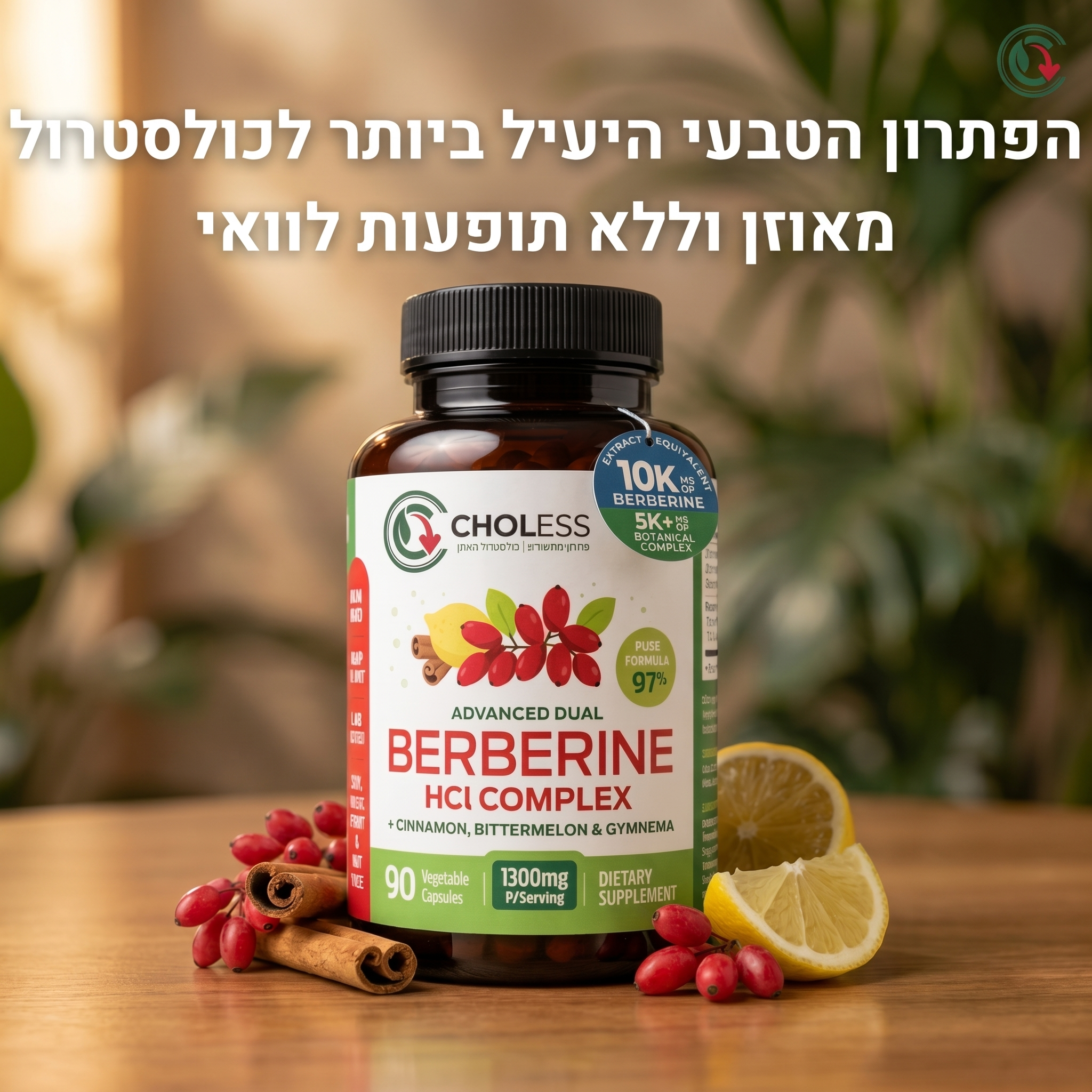 CHOLESS — פתרון מתקדם להורדת כולסטרול ואיזון פרופיל השומנים בדם
